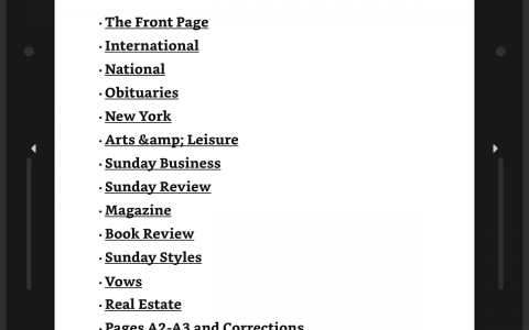 The New York Times 纽约时报 2023-08-06 精排版 epub+mobi